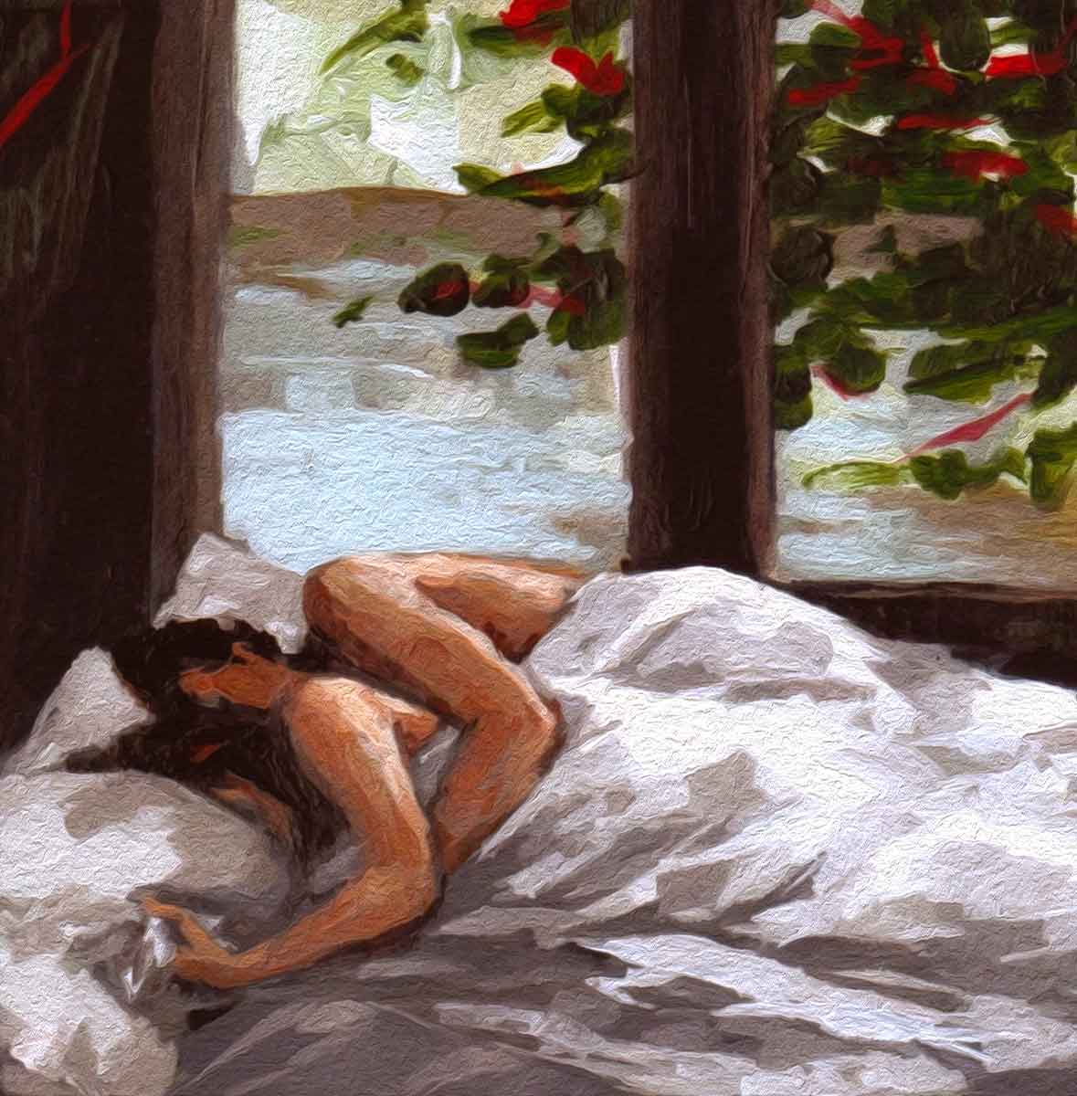 Wife painting sexy