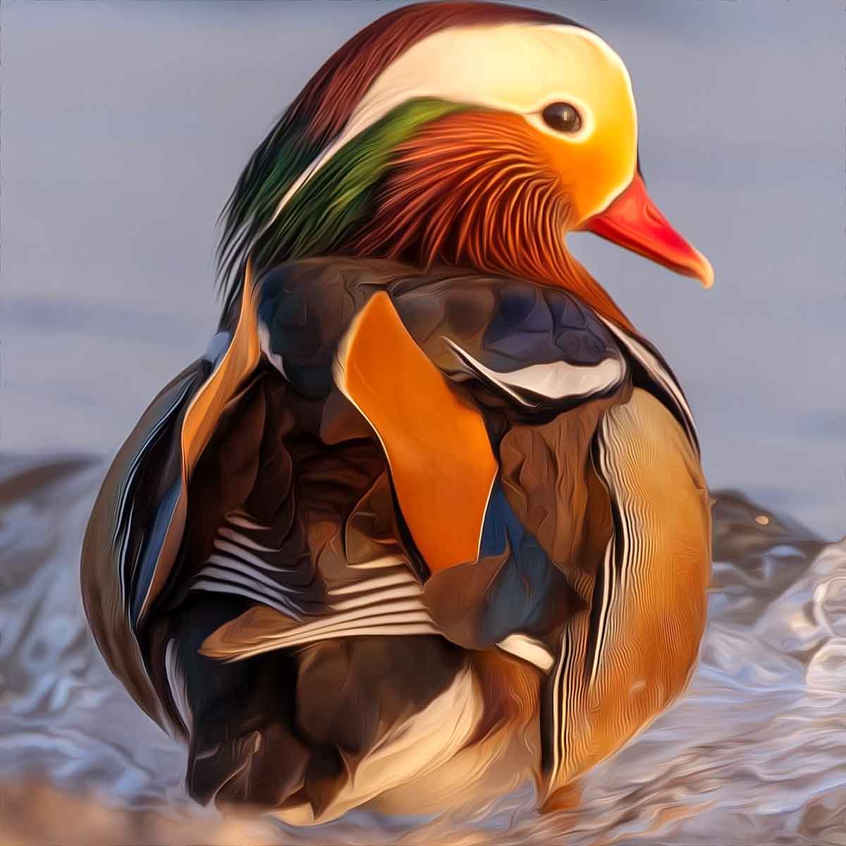 If it looks like a duck, quacks like a duck, it's a duck”: Mandarin duck is  considered one of the most beautiful birds in the world, this is because of  its stunning