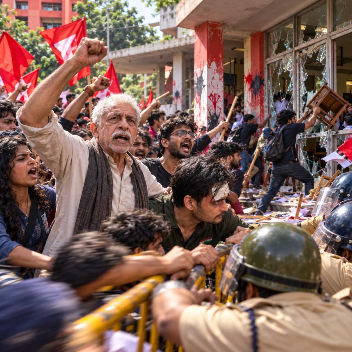 From Anti-Hindu Chants to the Assault on the Vice-Chancellor: What the SRFTI Dossier Reveals About Unrest Involving Leftist Student Wing SFI