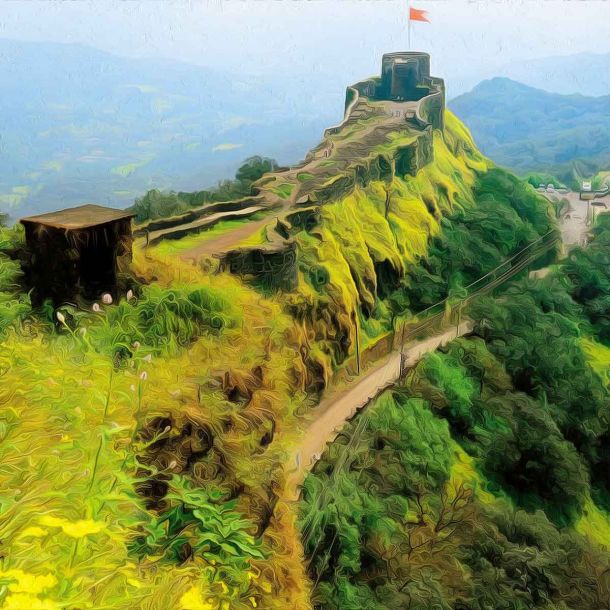 The Fortress of Pratapgad was completed in 1656 under the orders of the Maratha king Chhatrapati Shivaji