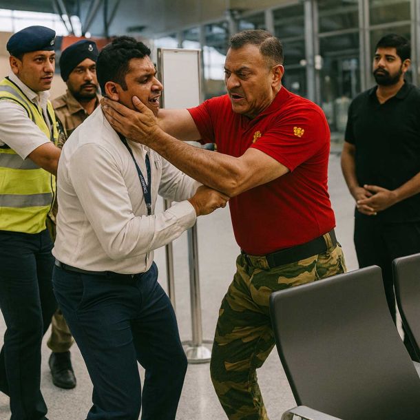 Army Officer Brutally Assaults SpiceJet Staff at Srinagar Airport Over Cabin Baggage Dispute