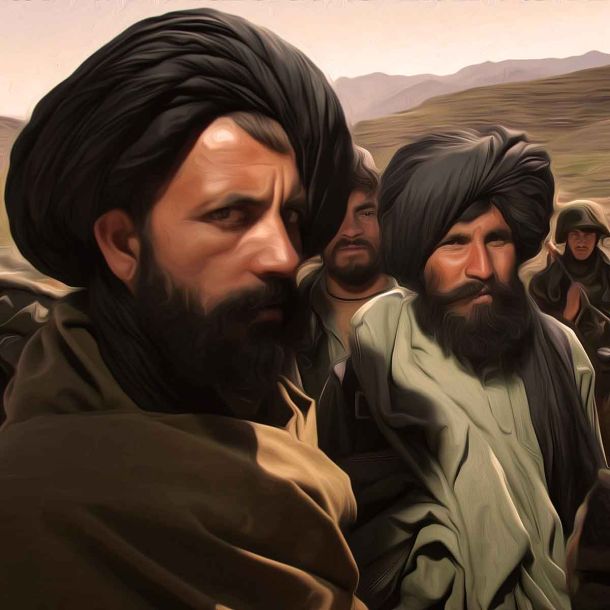 Armed Taliban men dance inside classroom after closing girls’ school