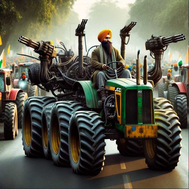 ‘Don’t give protesters services of equipment’: Haryana DGP warns JCB, poclain operators & owners as farmers take heavy machines to ‘move barricades’ at border