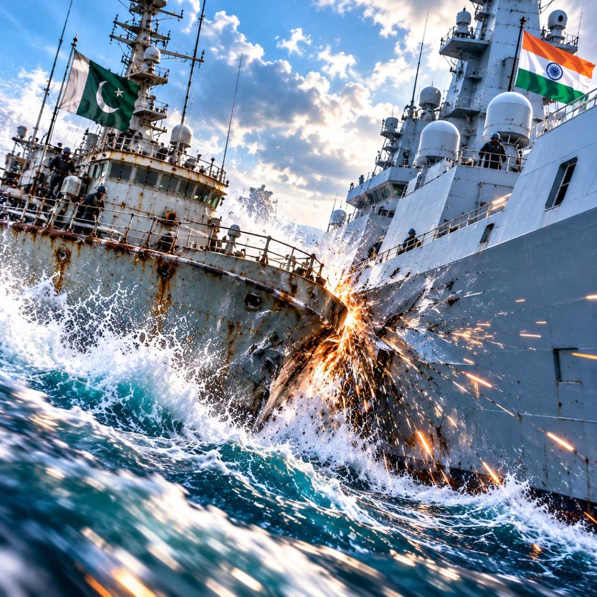 Pakistani Vessel Grazes Indian Warship at Sea; New Delhi Summons Top Envoy