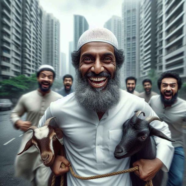 Mira Road: Hindu Residents Protest Against Muslims Who Brought Goats for Slaughter Inside Building Society Premises, Police Action Awaited