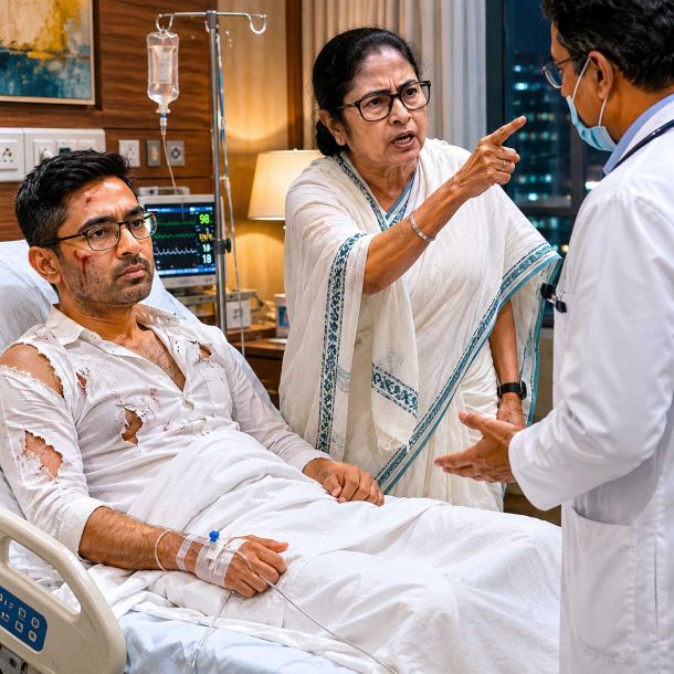 LEAKED AUDIO CONTROVERSY SPIRALS AS EX-CM MAMATA BANERJEE PURPORTEDLY CONFRONTS HOSPITAL CEO OVER NEPHEW'S DISCHARGE