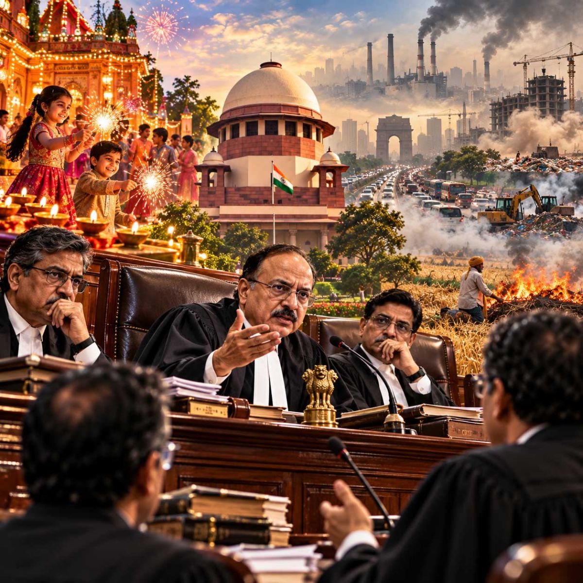 ‘Can faith justify toxic air?’ SC weighs religious tradition against public health in Delhi pollution hearing