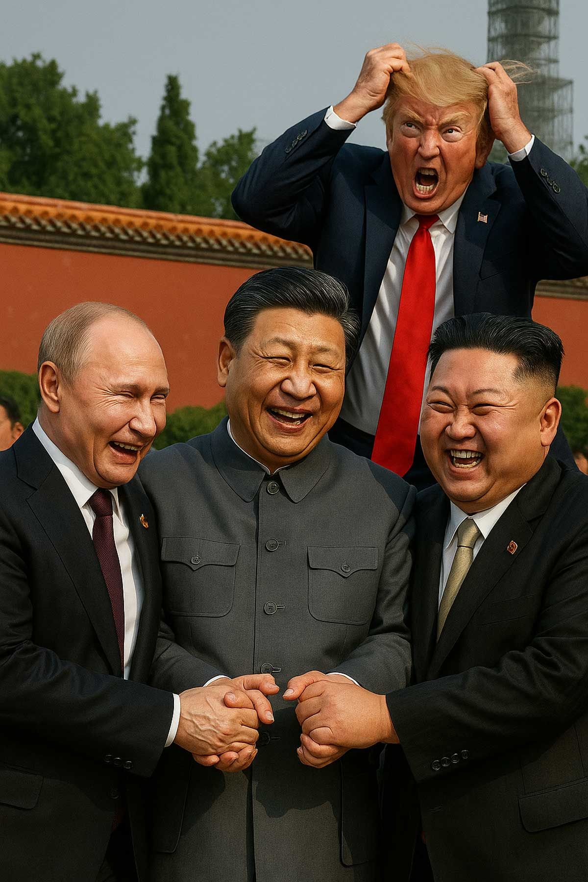 ‘Americans died for China’ – Trump fumes at Xi accusing him of conspiring with Russia and North Korea