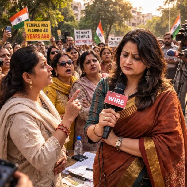 ‘Keep your politics out of here’: Noida Sector 15A residents challenge Arfa Khanum Sherwani over temple dispute