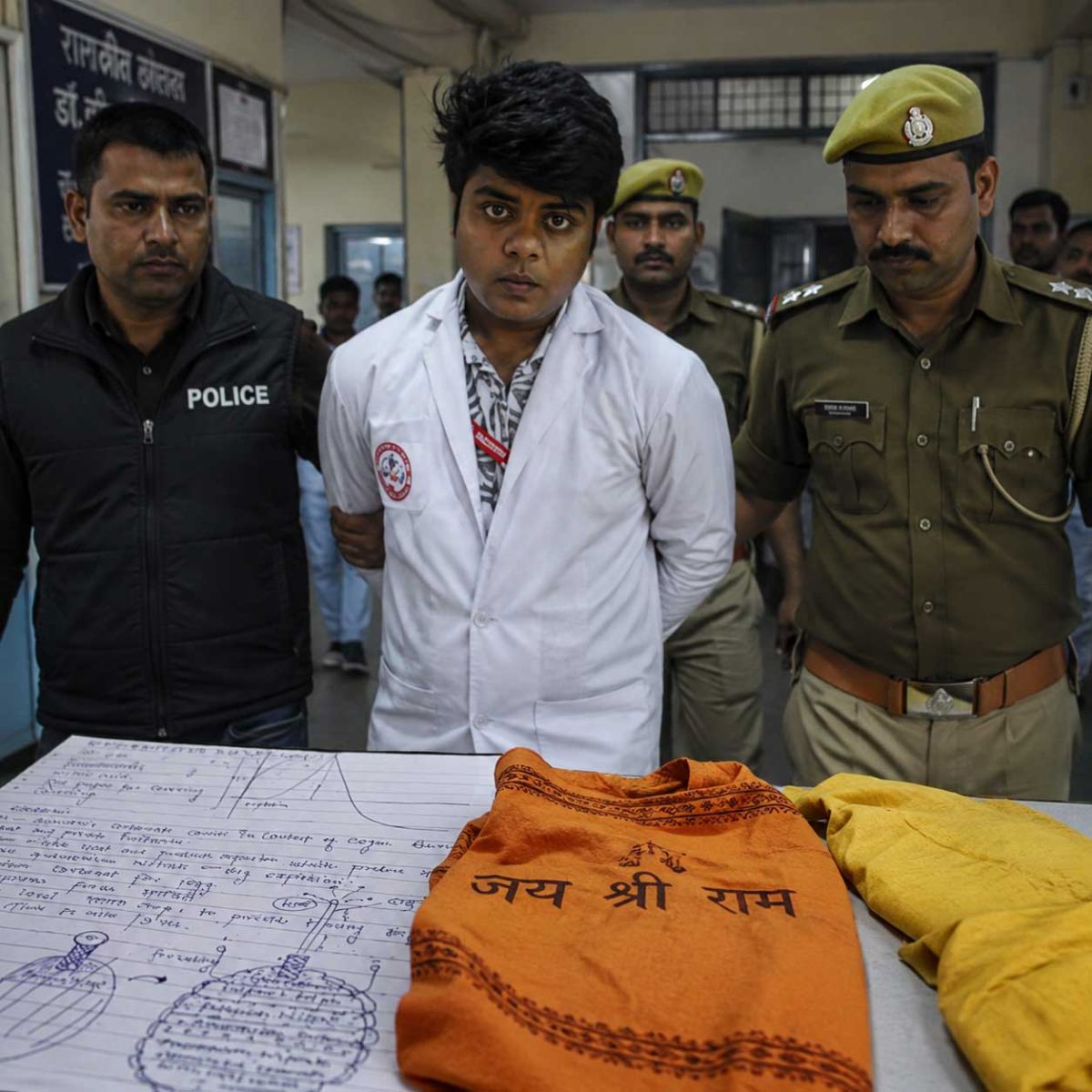 Police Look Into Potential Terror Connection Following Discovery of Saffron Kurta and Bomb Formulas
