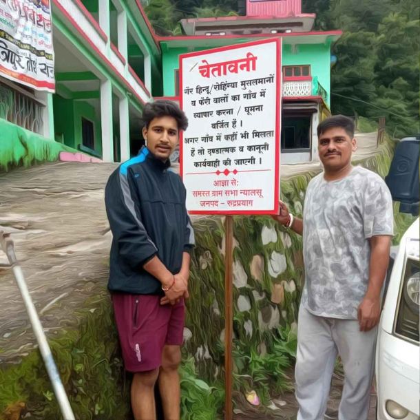 Boards Prohibiting Entry of Non-Hindus and Rohingya Muslims Seen Across Several Villages in Uttarakhand: Leftists and Islamists Launch Smear Campaign