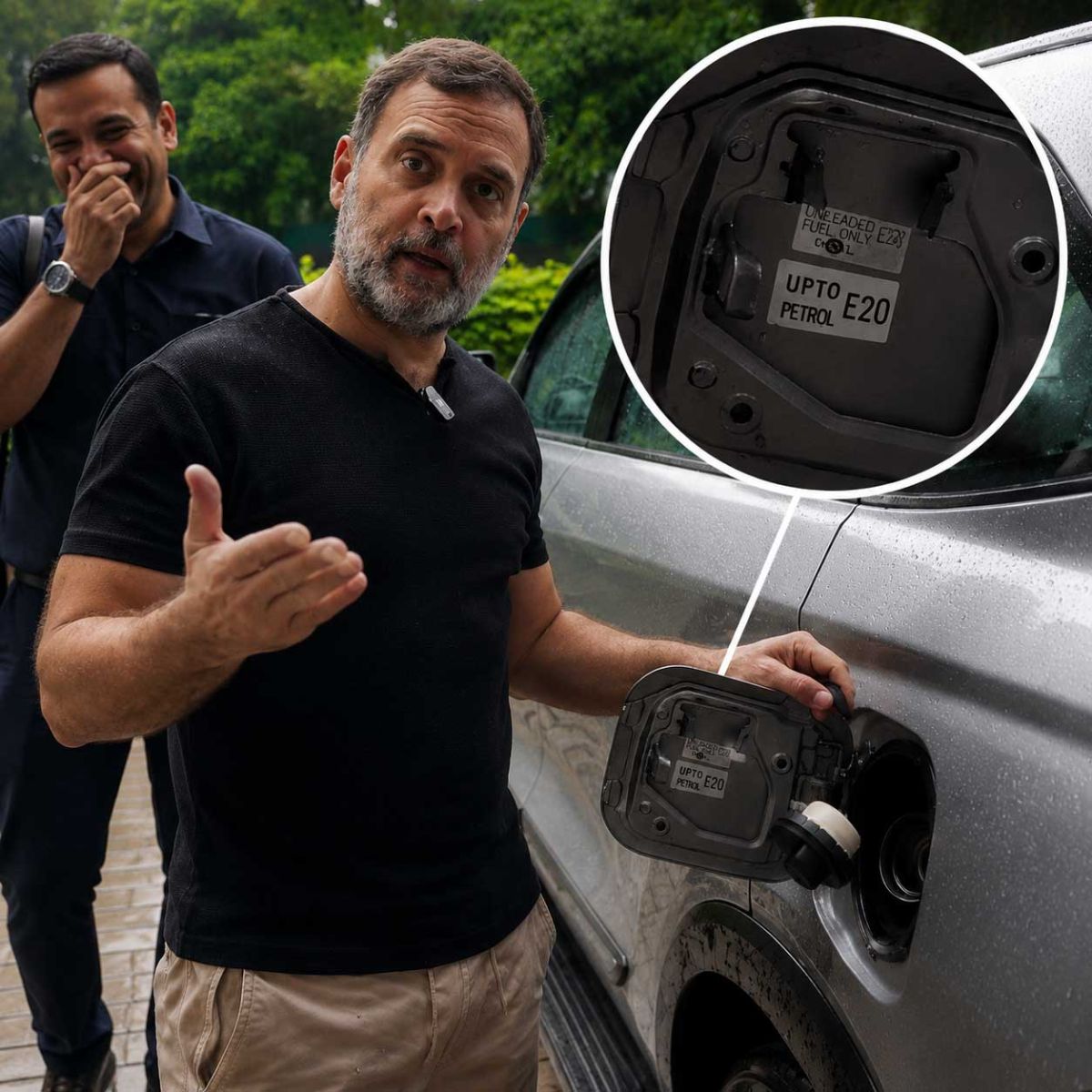 Gems of Rahul Gandhi: Congress Leader Attacks E20 Fuel Policy, But Uses an E20-Compliant Car in Viral Video