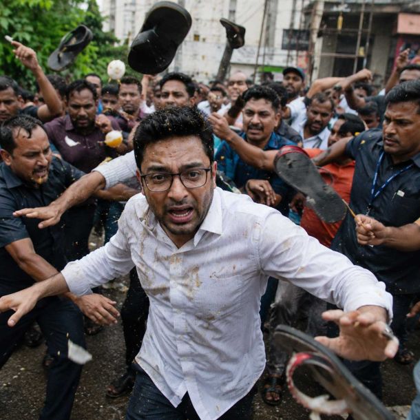 Unprecedented Public Outrage In Sonarpur As Angry Mob Targets Trinamool's Abhishek Banerjee With Eggs, Stones, And Blows