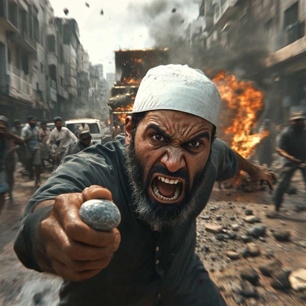 Bahraich: Hindu Man Shot Dead by Islamists During Durga Visarjan, Eyewitness Alleges Attackers Took Advantage of Lathi-Charge to Kill Him