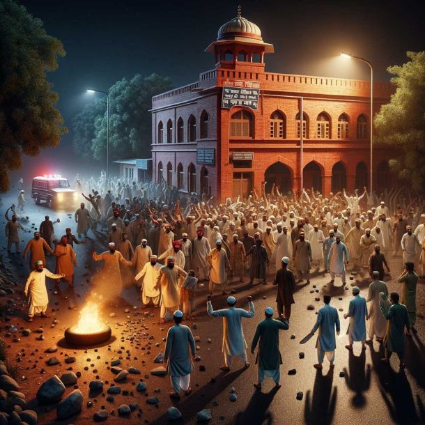 Bihar: Mob Attacks Police Station and Secures Release of Sanaullah and Three Others Arrested Over Fake Voting in Darbhanga, FIR Registered