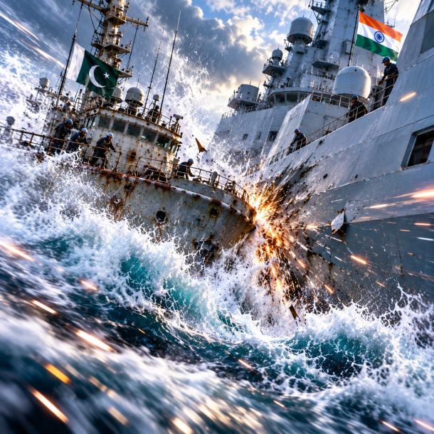 Pakistani Vessel Grazes Indian Warship at Sea; New Delhi Summons Top Envoy