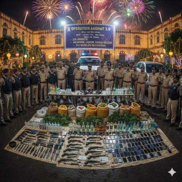 Operation Aaghat 3.0: Massive Overnight Police Crackdown Ahead of New Year