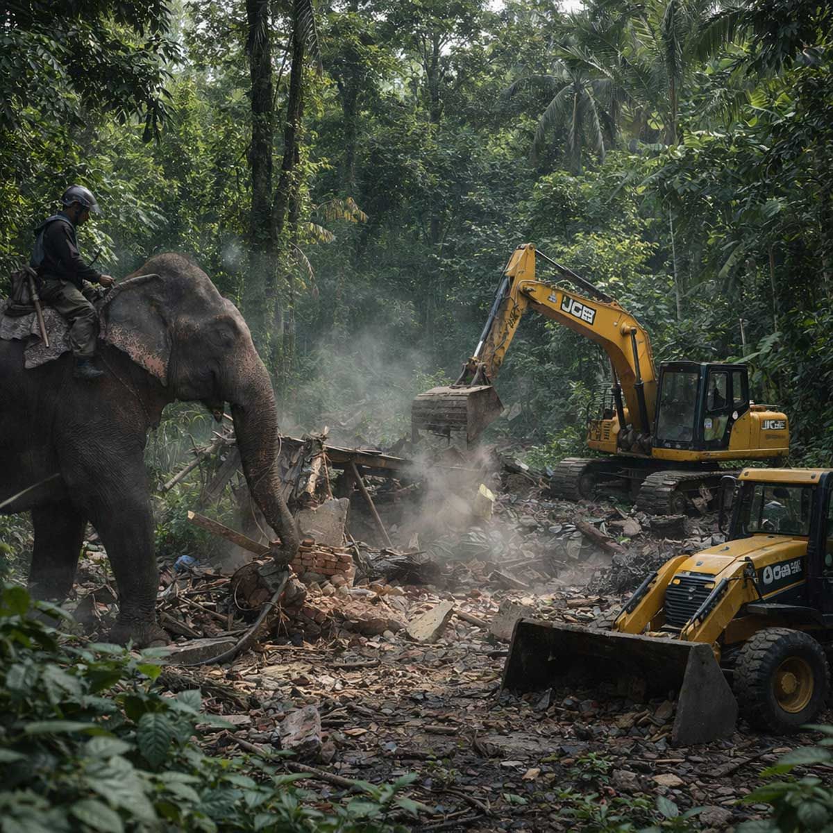 Assam Forest Reclamation: 660 Hectares Cleared in Sribhumi Over Two Days