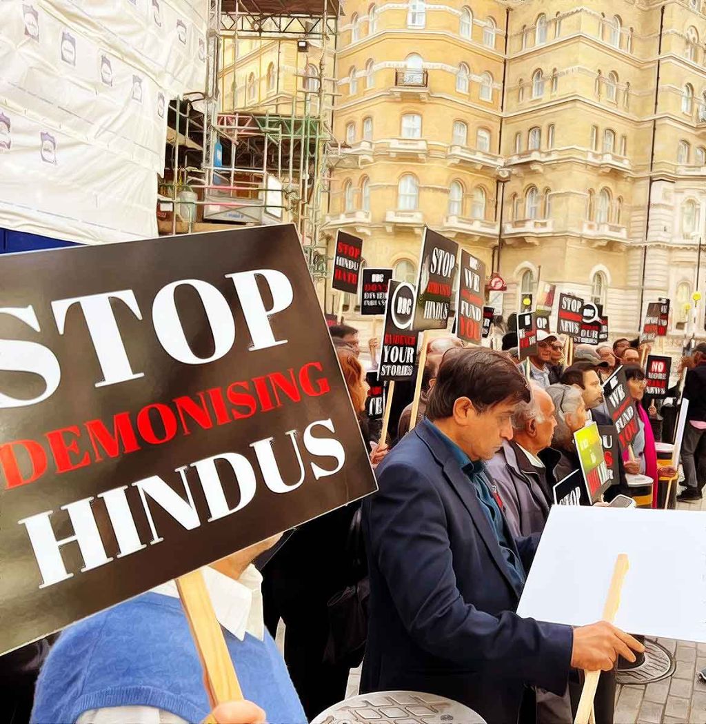 We realize the importance of our voices only when we are silenced”: BBC alias Biased Broadcasting Corporation witnessed 'Enough is enough' protest from Hindus for selective news coverage and biased narrative against