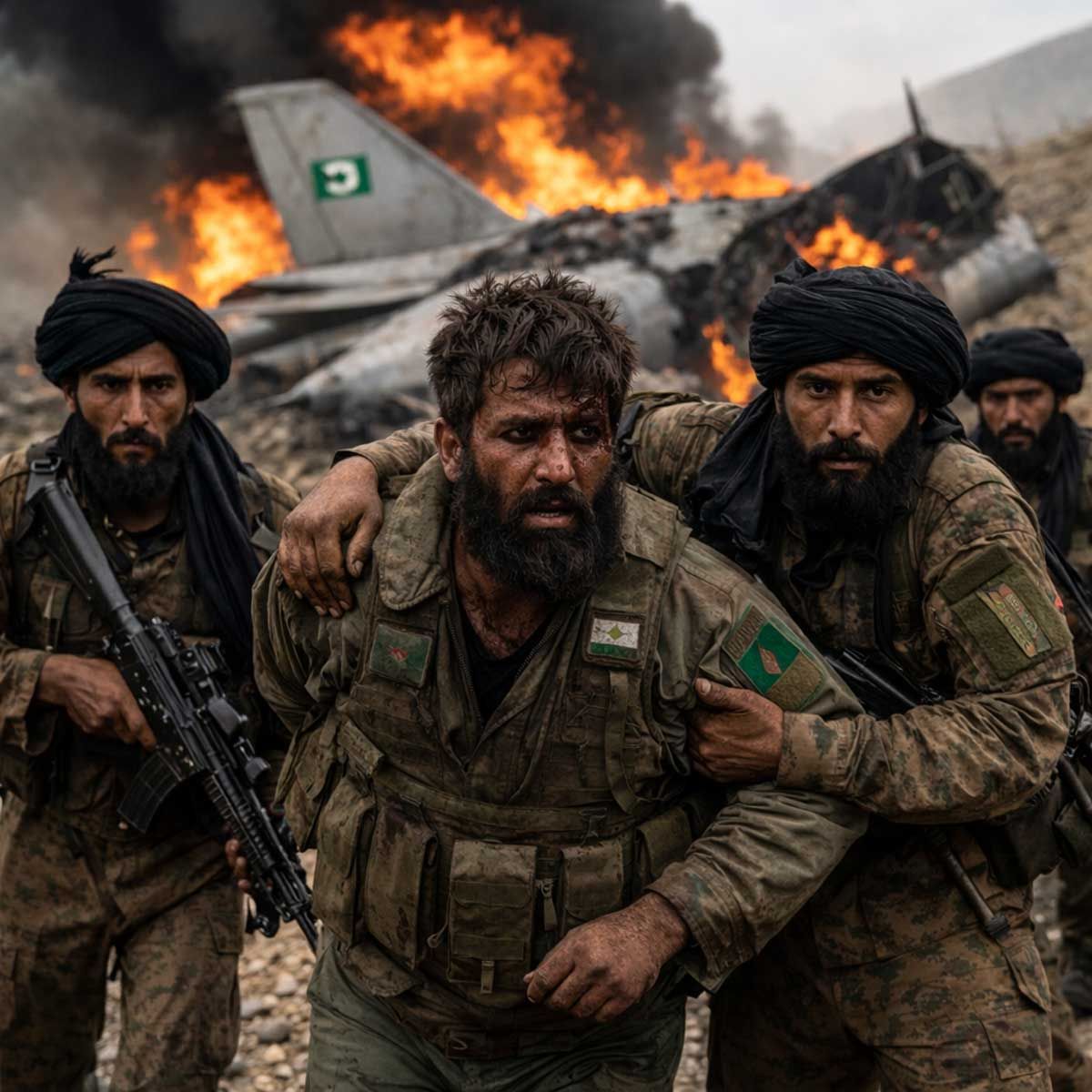 Pakistani Jet Brought Down in Jalalabad as Pilot Taken Alive