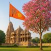 Saffron Flag on Ram Mandir Shows Sacred Symbols of Sun and Kovidara Tree — Meaning Explained