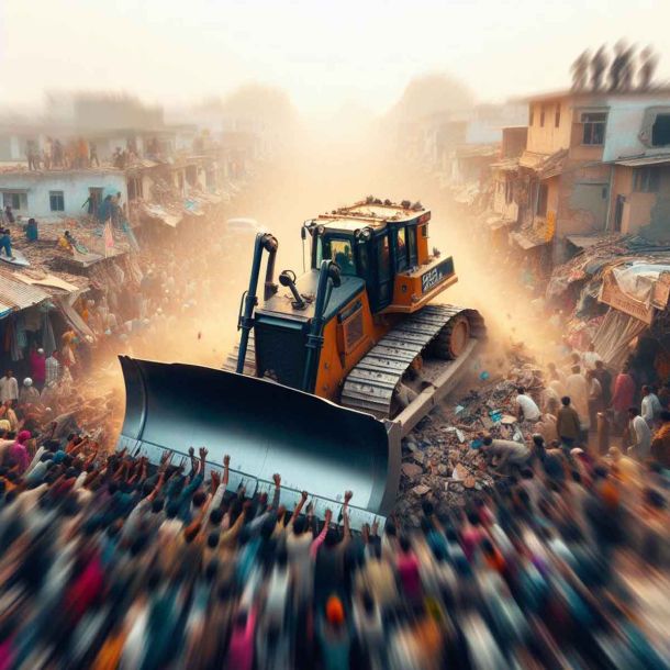 Multi-floor buildings, showrooms and madrasas built on illegally occupied land: Bulldozer action in Lucknow’s Akbarnagar after CM Yogi holds meeting