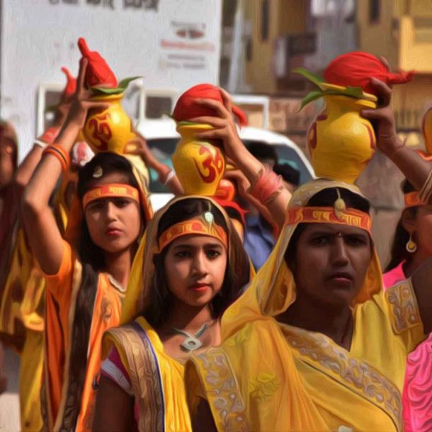 ‘Kalash Yatra’ was attacked near a temple in Goregaon, Mumbai 2022