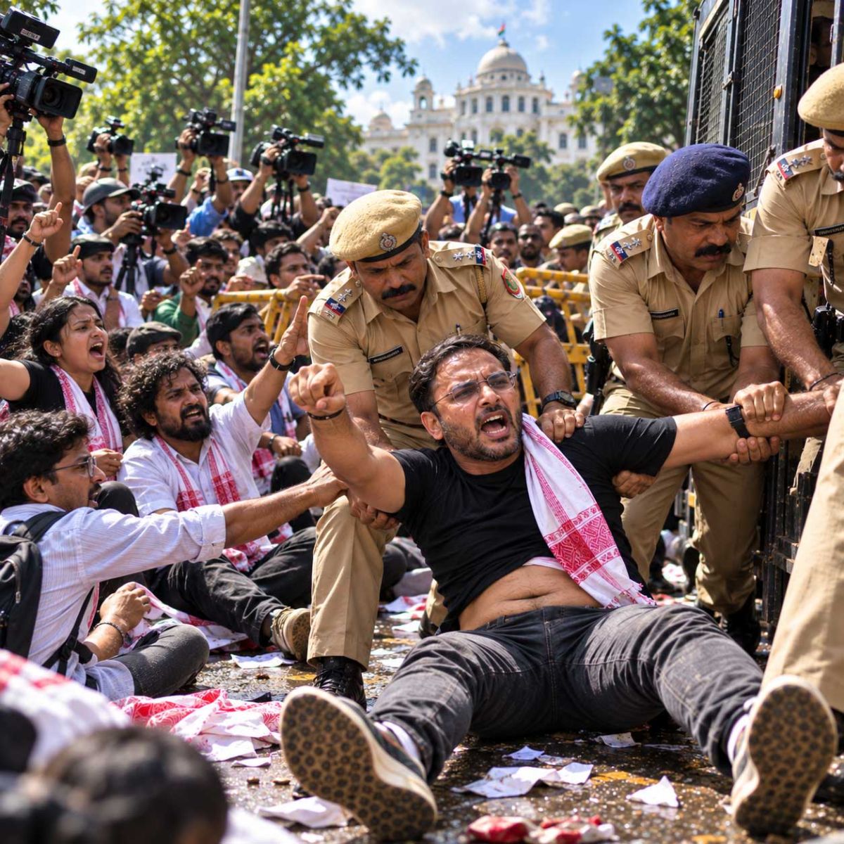 Assam Police Thwart CJP’s High-Voltage Bid to Stir Unrest in Guwahati: Inside the Secretariat Standoff