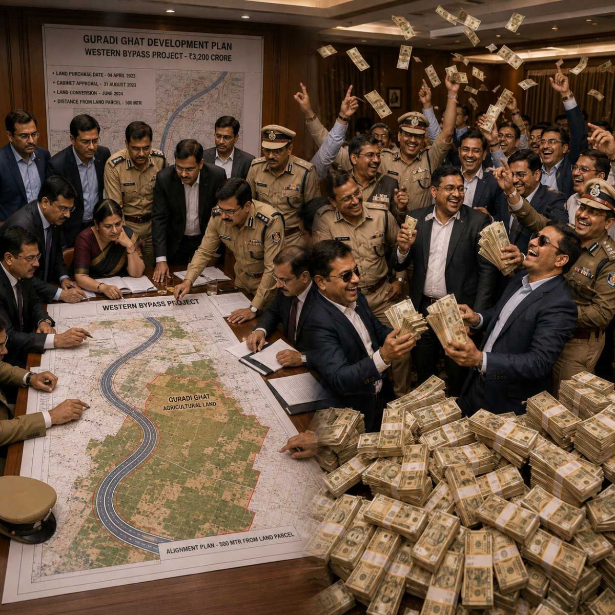 Madhya Pradesh: 50 IAS Officers Bought Agricultural Land Together, Bypass Project Approved Later, Land Converted to Residential and Prices Jumped 11 Times